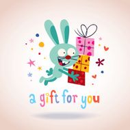 gift for you bunny with presents N2