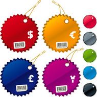 shiny price tags