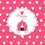 Princess Crown Background Vector Illustration N20