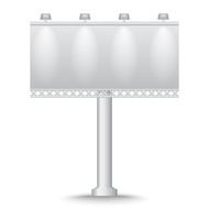 Realistic billboard vector