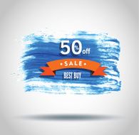 Sale labels brush style Vector N16