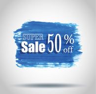 Sale labels brush style Vector N17