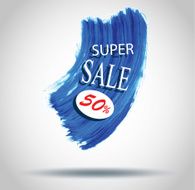 Sale labels brush style Vector N18