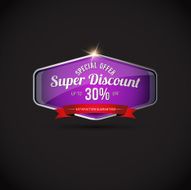 special offer shield label