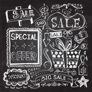 Sales and Discount doodle drawing N2