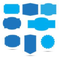 Set of labels templates