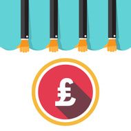 Money Concept Design and Business background Vector dollar eur N3