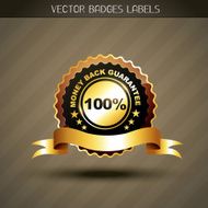 money back guarantee label