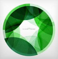 Green ring - business abstract bubble N9
