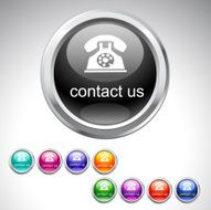 Contact us button collection