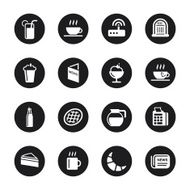 Cafe Icons - Black Circle Series N2