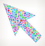 Pointing Arrow Real Estate interface icon Pattern