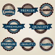 Vintage Quality Labels