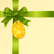 Ribbon Bow with Easter Egg Tag