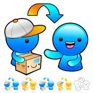 Goods addressee transfer Illustration Product and Distribution