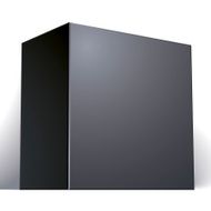 Vector blank black box isolated on white background