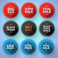 Modern round sale badges