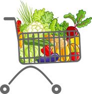 Vegetarian shopping cart