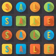 Sale (colorful flat icons collection)