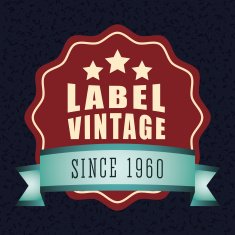 Vintage and retro label design N18