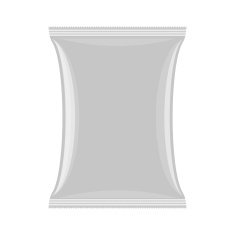 Packaging for chips and snacks Empty pack template Vector illu