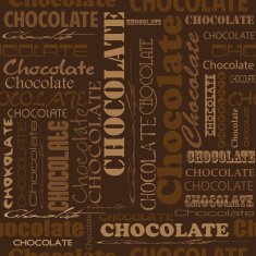 Seamless chocolate pattern with word of different N9