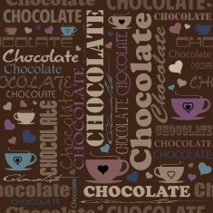 Seamless chocolate pattern with word of different N11