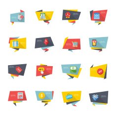 Flat shopping icon N6
