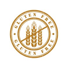 Gluten free grunge retro isolated stamp