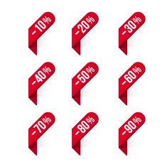 Discount labels Vector