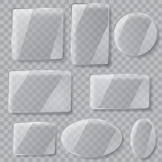 Transparent glass plates Transparency only in vector file N8