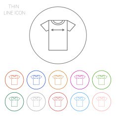 T-shirt size icon