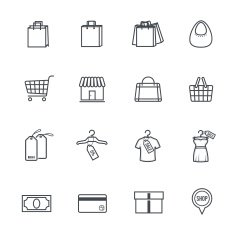 Shopping Icons N180