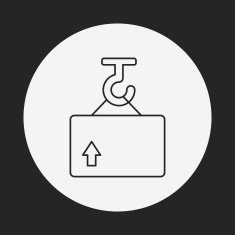 logistics freight line icon N107