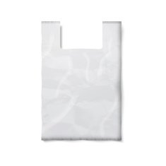 Blank plastic bag with place for your design and branding