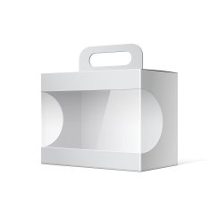 Package Cardboard Box with a handle N8