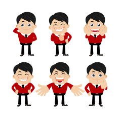 Set of businessman characters N11