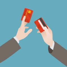 Hand holding the credit card N2