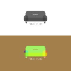 Logo badge or label inspiration with furniture N3