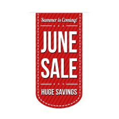 June sale banner design