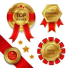 Award Ribbons Set