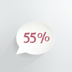 Fifty Five Percent Off