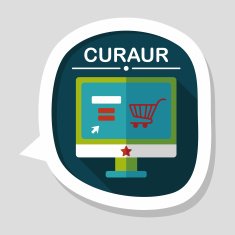 online shopping flat icon with long shadow eps10 N74