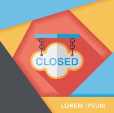 shopping store sign flat icon with long shadow eps10 N126