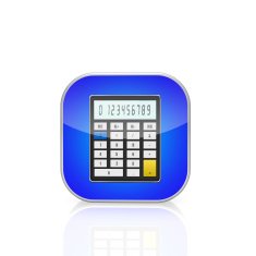 Calculator icon isolated on white background N2