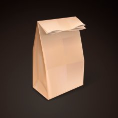 blank brown paper bag