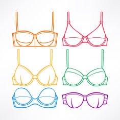 Different colored bras - 2 N2
