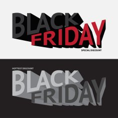 Black friday sale Vector idea concept