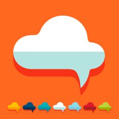Flat design cloud N3