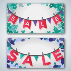 Sale posters with empty space for your text N2